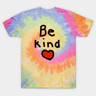 Be Kind with a Red Heart T-Shirt